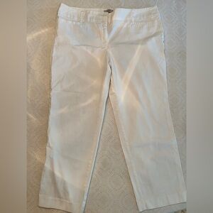 LOFT White Ankle Pants